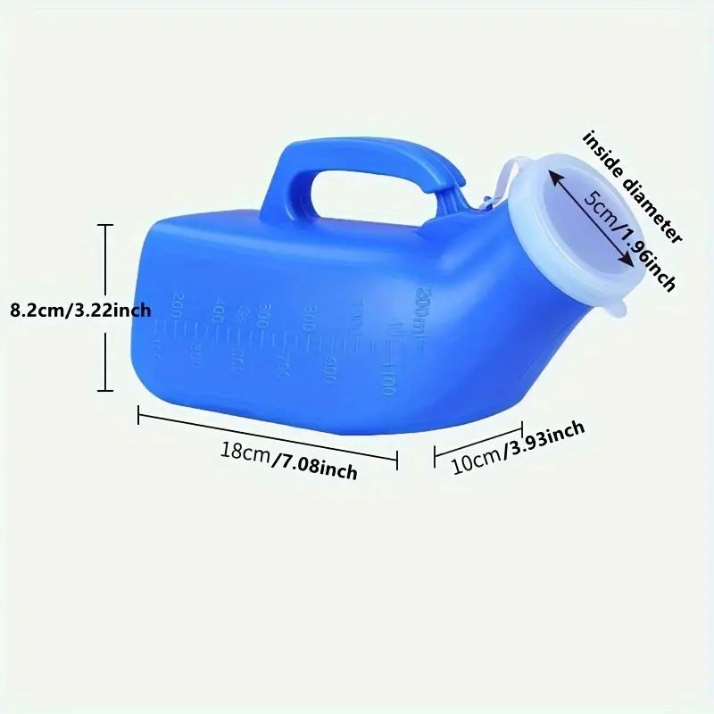 Portable Large-Capacity Covered Urinal - Potty Bottle for Camping, Car, Outdoor Use