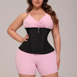 Sculpt Touch Hourglass Waist Trainer - Tummy Control Faja Shapewear for Women, Seamless Body Shaper Corset Under Clothes Fit Black