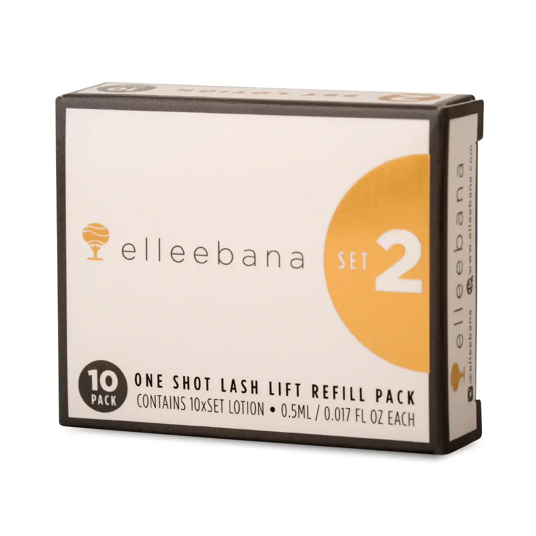 Step 2 Professional Lash Lift Setting Lotion for the 1 Shot System - Liquid Treatment for Lash Perms, Single Item Sachet, One Shot System
