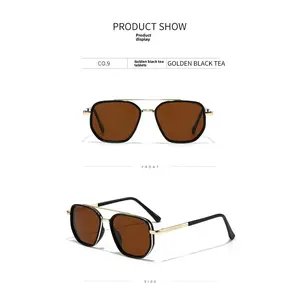 Back to School Sunglasses for Travel USE, Fashion Fall/Summer 2026 Geometric Frame Double Beam Sun Glasses Trends, Travel Accessories,summer Outfits, summer Freshness, Vacation Outfits summer Outfits 2026