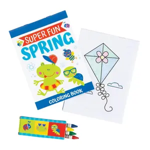 Snappy Spring Coloring Books with Crayons - 24 Pc.