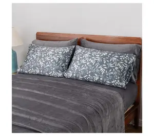 Berkshire Velvetsoft Sheet Set with Printed Satin Pillowcases