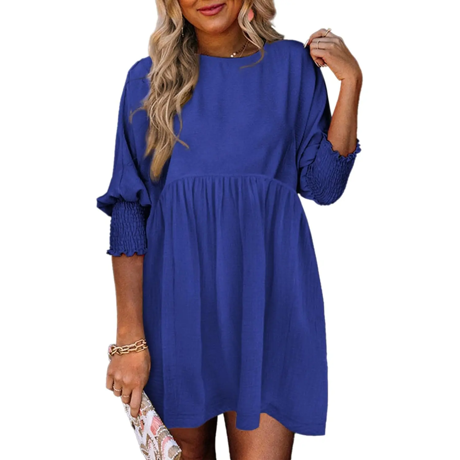 Dokotoo Womens Summer Spring Dresses Casual Tunic Dress Short Sleeve Crew Neck Flowy Swing Mini Dress - TikTok Shop Dokotoo Womens Summer Spring Dresses Casual Tunic Dress Short Sleeve Crew Neck Flowy Swing Mini Dress - TikTok Shop
