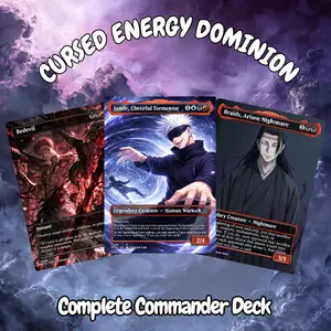 Cursed Energy Dominion Deck Proxy MTG MTG Commander + Token