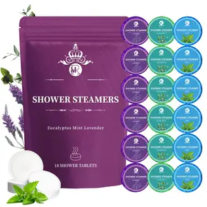 Shower Steamer, 18pcs/set Eucalyptus & Mint & Lavender Essential Oil Shower Tablet, Body Bath & Shower Product for Women & Men