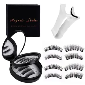 （Please confirm the product specifications）Magnetic Eyelashes Kit - Glue-Free Eyelash Extensions with Applicator Curler & Eyebrow Set Waterproof Lightweight Makeup for Adults vacation Natural Look Self-Grafting False lashes cluster