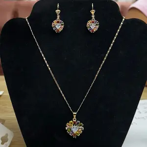 Necklace and earrings