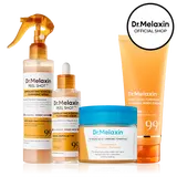 [Dr.Melaxin Official] Kojic Acid Turmeric Face & Body Glow Set, 4-Piece | Face Ampoule, Toner Pad, Body Spray & Capsule Body Cream | Dark Spot & Uneven Tone Care, Brightening | Korean Skincare
