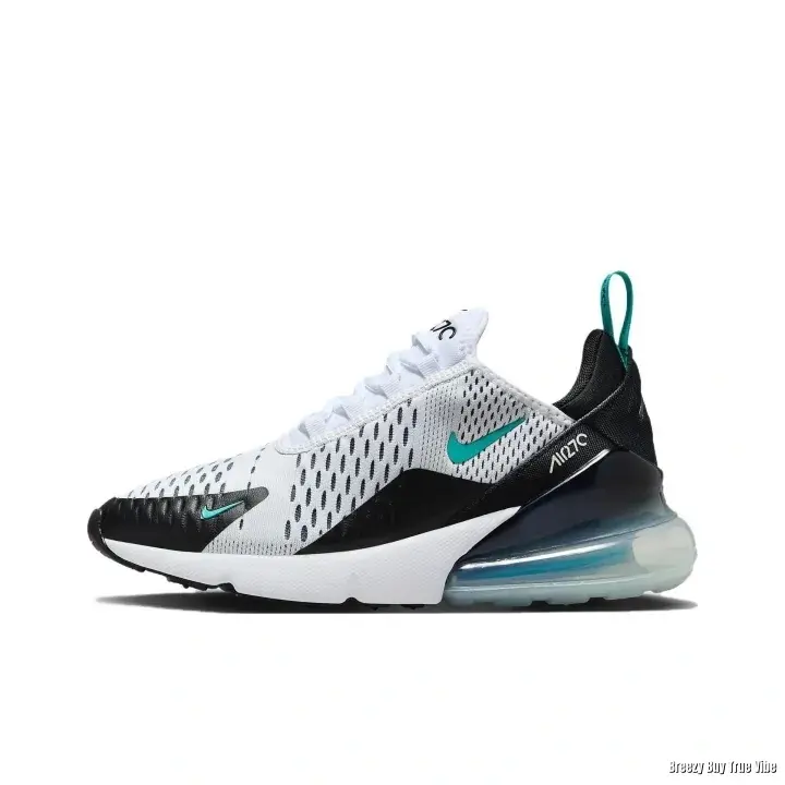 White Black Turquoise Mesh Athletic Running Shoes | Breathable Mesh Upper | Air Cushion Shock Absorption | Soft Landing Cushioning | Street Summer Style | Comfort Fit Unisex Multiple Sizes