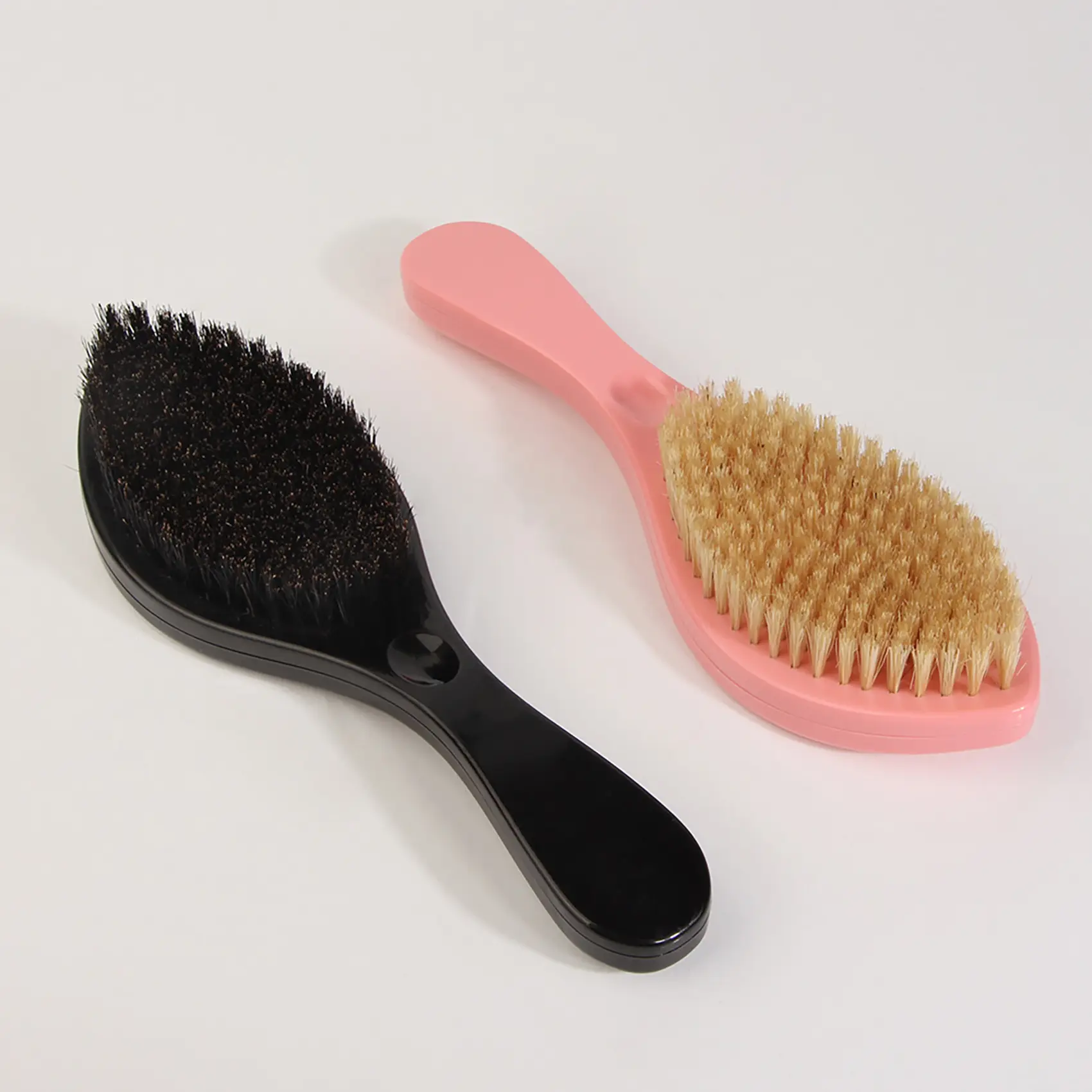 #Summervibes QBEAUTY Boar Bristle Slick Back Hair Brush - Soft/Medium Bristles, Wooden Handle, Frizz Control Tool for Women to Dry, Wet/Dry Style, Polish, Boost Smoothness & Create Sleek Clean Girl Hairstyles