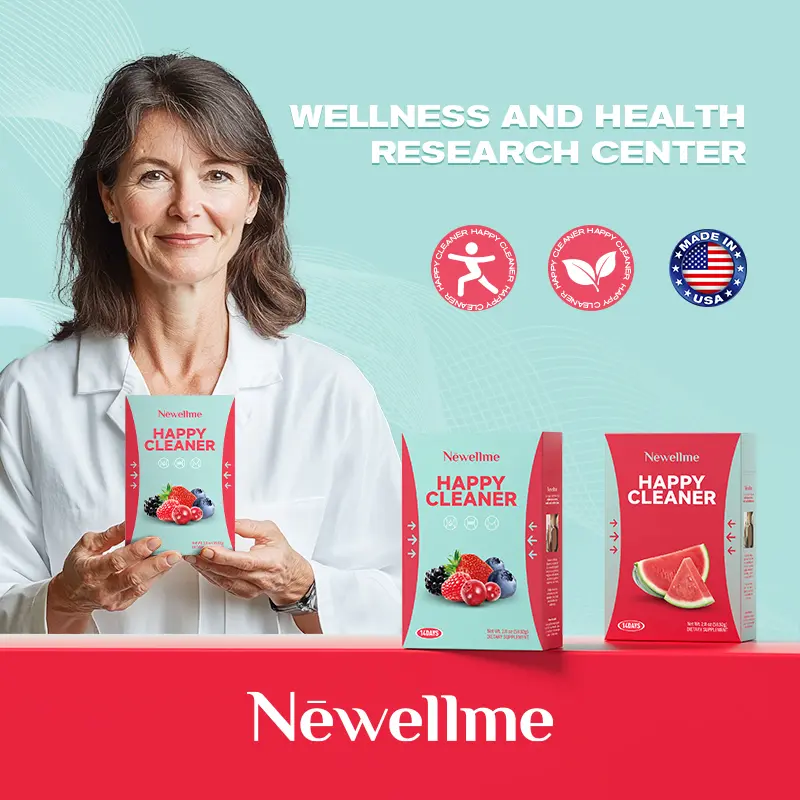 Newellme Happy Cleanse - Superfood Powder/Probiotics/Digestive Enzymes/Moringa - Supports gut health - Boosts immunity Healthcare