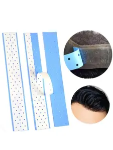 Lace Wig Double Sided Tape Adhesive Waterproof Sweat Resistant Super Strong Hold No Shine No Residue Hypoallergenic For Frontal Toupee Hair Extensions Transparent Invisible Wig Glue Strips