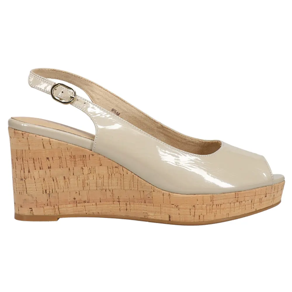 VANELi Womens Gardy Slingback Casual Sandals Casual High Heel 3" & Up - Beige VANELi Womens Gardy Slingback Casual Sandals Casual High Heel 3" & Up - Beige