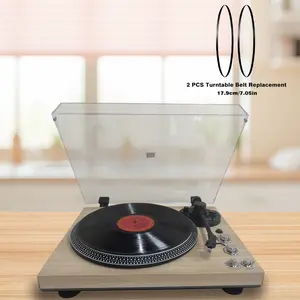 Record Player 2 Pieces Turntable Belt Turntable Belts Record Player Needle Turntable Cartridge 2-Speed RCA Line LP Vinyl Players For Sound Halloween And Thanksgiving Christmas Gifts