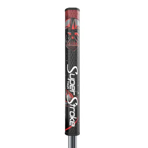 SuperStroke Star Wars Darth Vader Tour 2.0 Putter Grip - Golf Club Part with Enhanced Spyne® Technology, No Taper Technology, Tech-Port, Low Hand Profile, Multi-Zone Texture, Square Face Support, Cushion Grip Golf Equipment