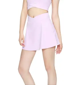 Women's Athletic Skirts Sports Tennis Skirt With Inner Pockets Stretchy Casual Yoga Short Skirt For Women