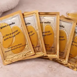 Grace & Stella Energizing Eye Masks 5 Pack for Refreshing and Hydrating Under-Eye Area