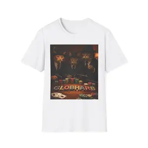 Funny Cats Playing Poker Graphic Tee | Retro Cat Shirt for Cat Lovers