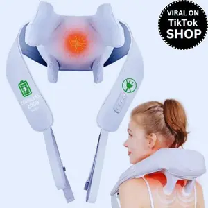 Neck and shoulder massage shawl massagers for Neck and Back with Heat Deep Tissue 6D Kneading Pillow, Electric Shoulder Massage, Foot, Legs,Body