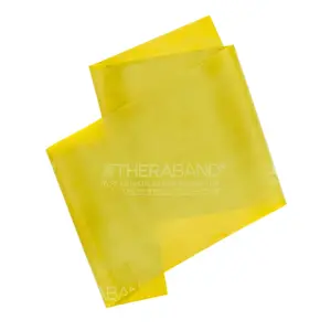 Professional Resistance Band 6 Ft, Light Yellow Level 1, Latex Exercise Band for Physical Therapy, Strength Training, Pilates & Home Workouts