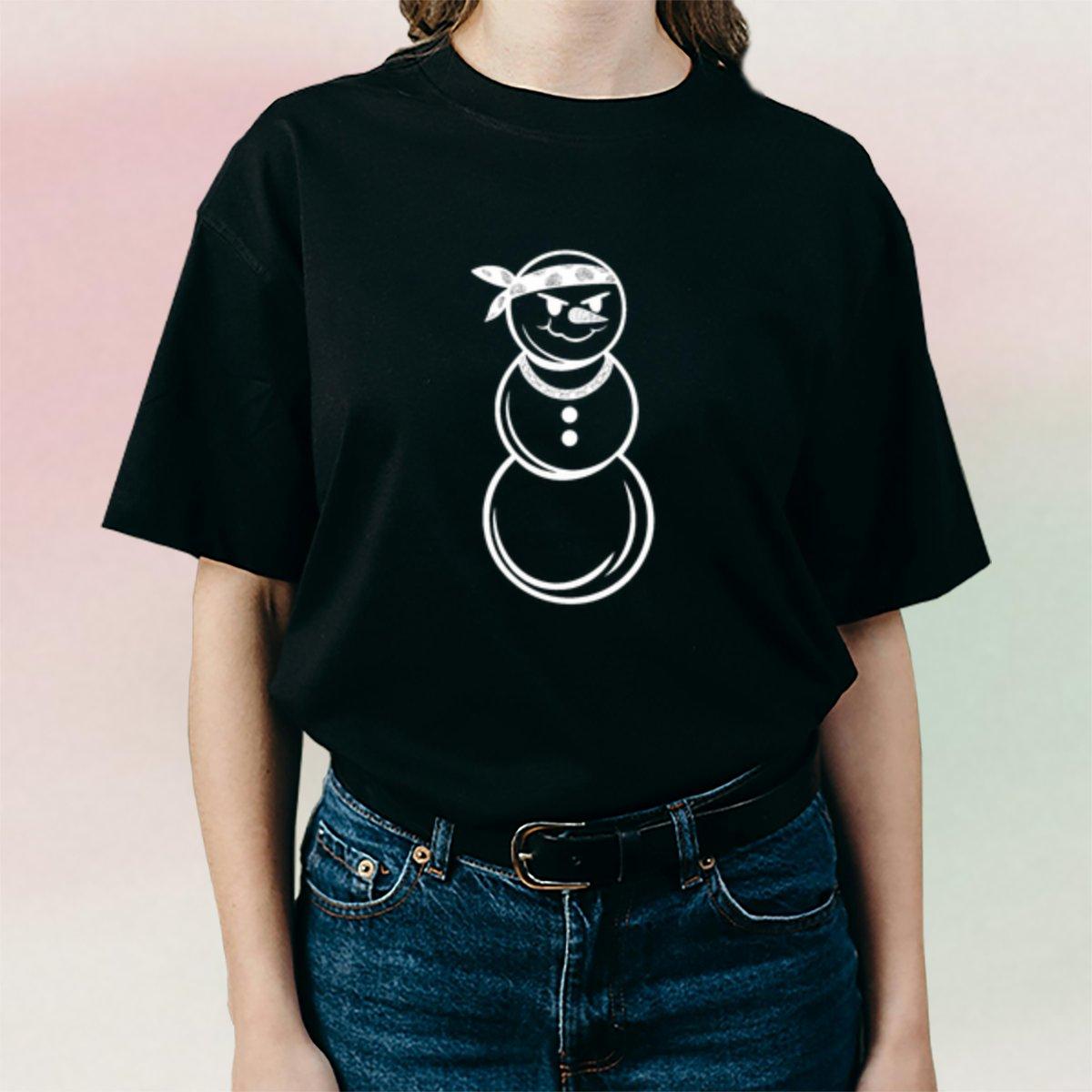 Snowman Tees - Women's Top with Snowman Design, Casual Style, Perfect for Everyday Wear - Womenswear