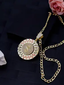 Rotating Dollar Symbol Pendant Necklace, Poker Flush Wheel Design, Fergie Style, Unisex Daily Wear Jewelry, Chain Necklaces
