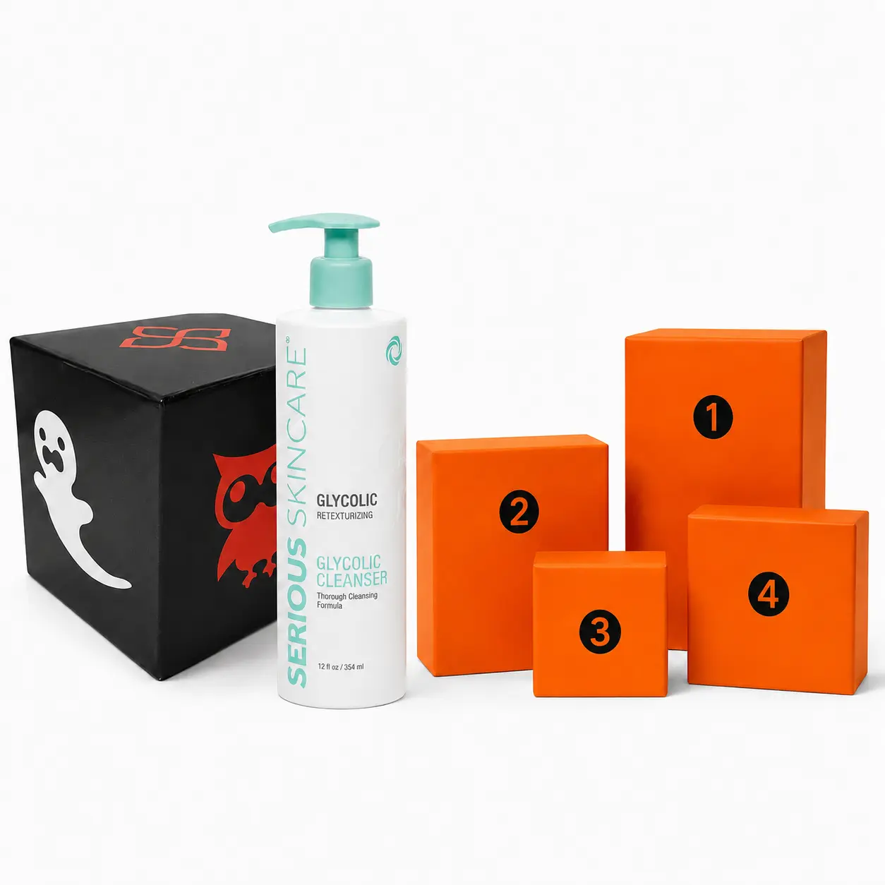 Halloween Surprise Box – 12oz Facial Cleanser & 4 Full-Size Products ($218 Value)