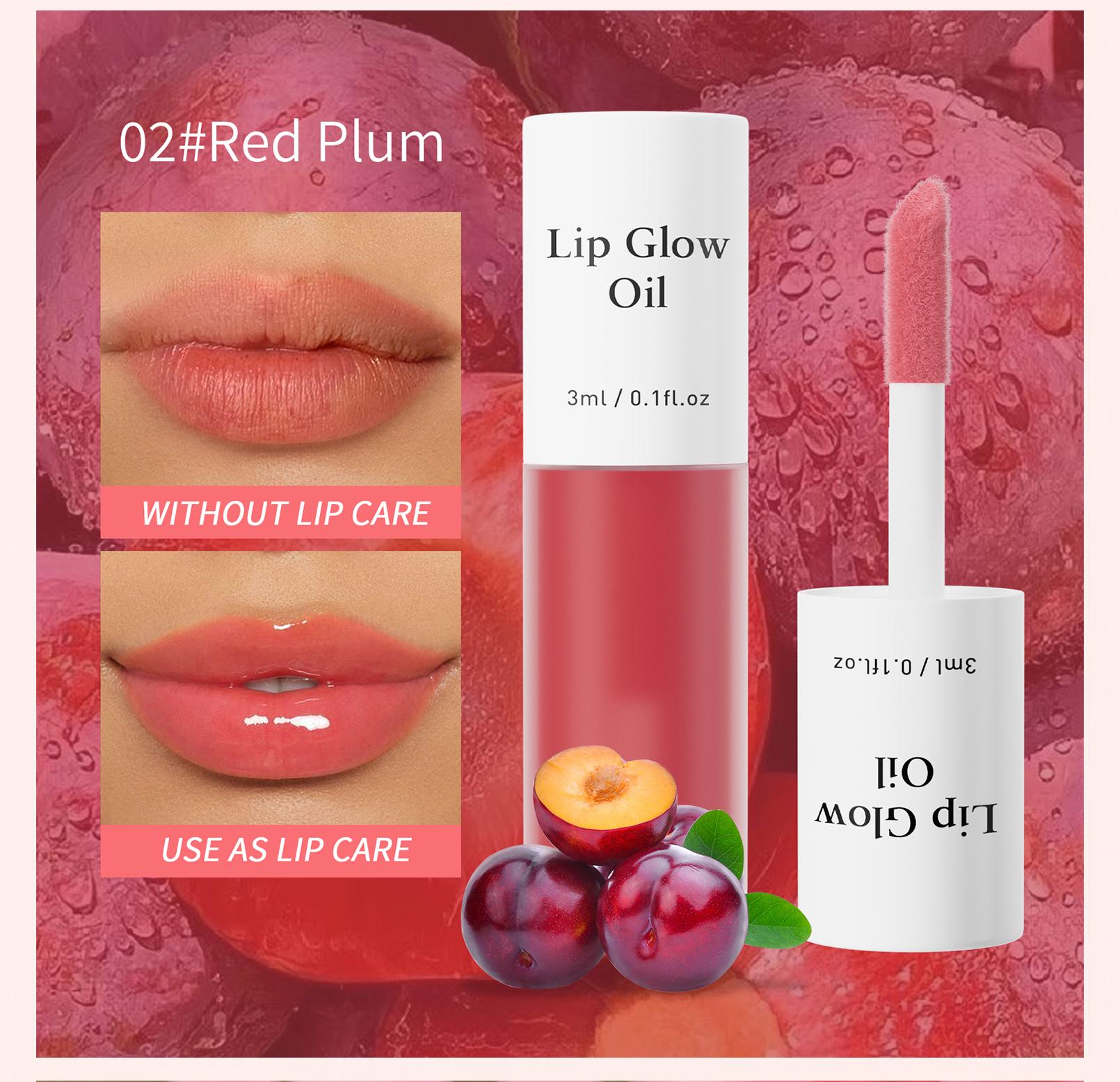 BOGO Alert 2-Count Lip Glow Oil Lip Stain Glossy Tinting Long Lasting Moisturizing Hydrating Plump Transfer Proof Lip Care Makeup