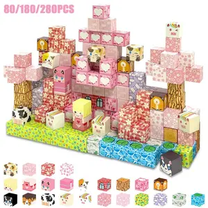 Magnetic Building Blocks, Sweetheart Ranch Themed Set, Stem Educational Toy, Interactive Puzzle, Safe Magnets, Ages 3+