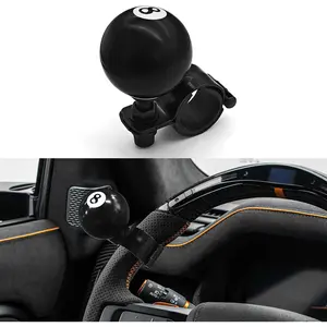 8 Ball Steering Wheel Knob Spinner, Suicide Knob, Heavy Car Turning Suicide Spinner Handle, Universal 360 Degrees Rotation Steering Wheel Accessories Compatible with Most Vehicles