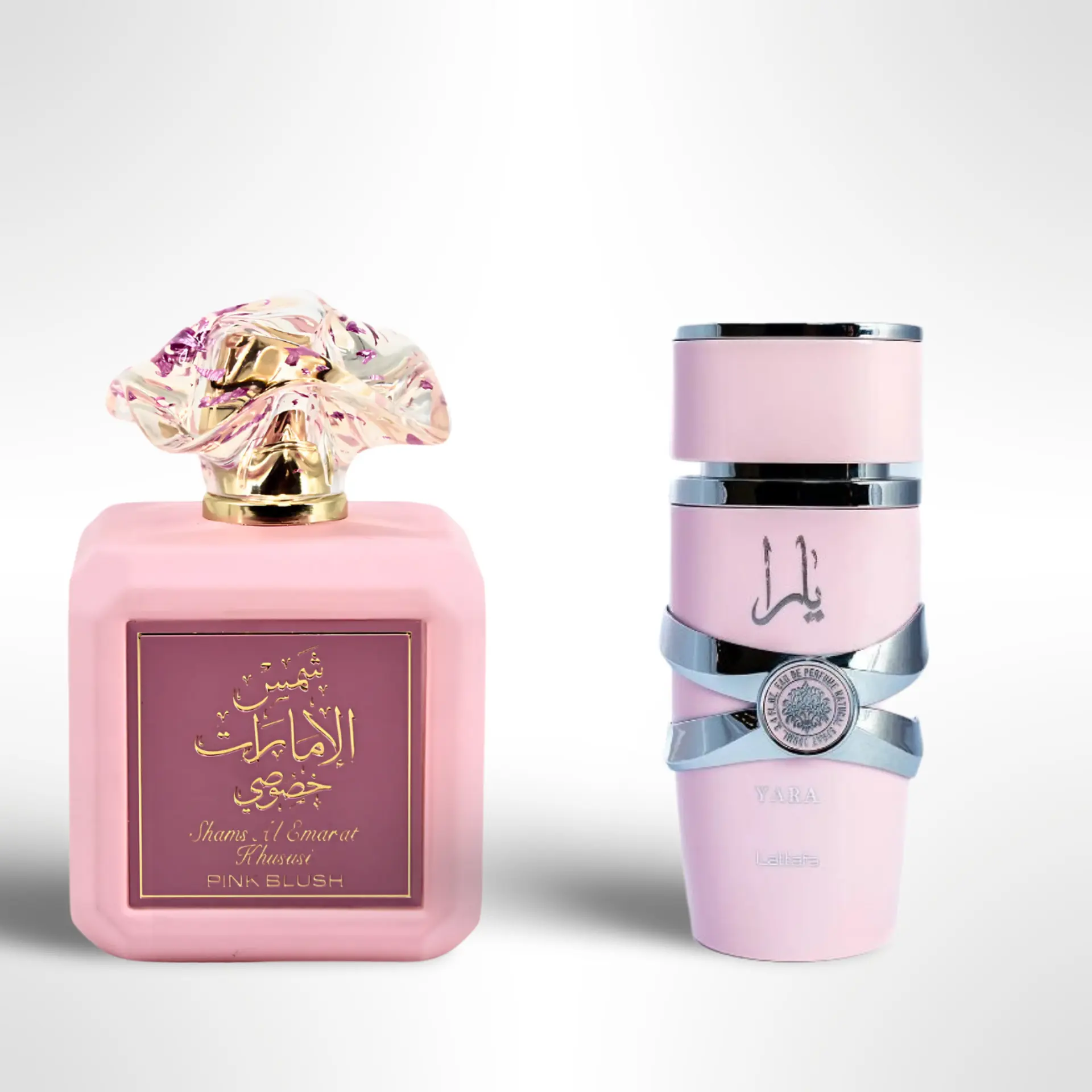 Lattafa Shams Al Emarat + Yara Eau de Parfum Bundle - 2x100ml (3.4 fl oz) Women's Floral Fruity EDP Perfume Fragrance, Long-Lasting Daily Wear Scent, Floral Fruity Fragrance