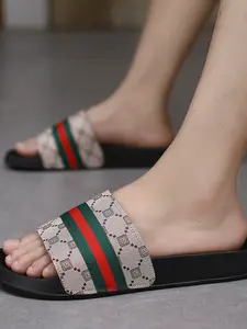 Outdoor Anti-Slip Beach Slippers, Comfortable Large Sizes 39-45 Men's Home Slippers, Indoor/outdoor Breathable Men's Shoes