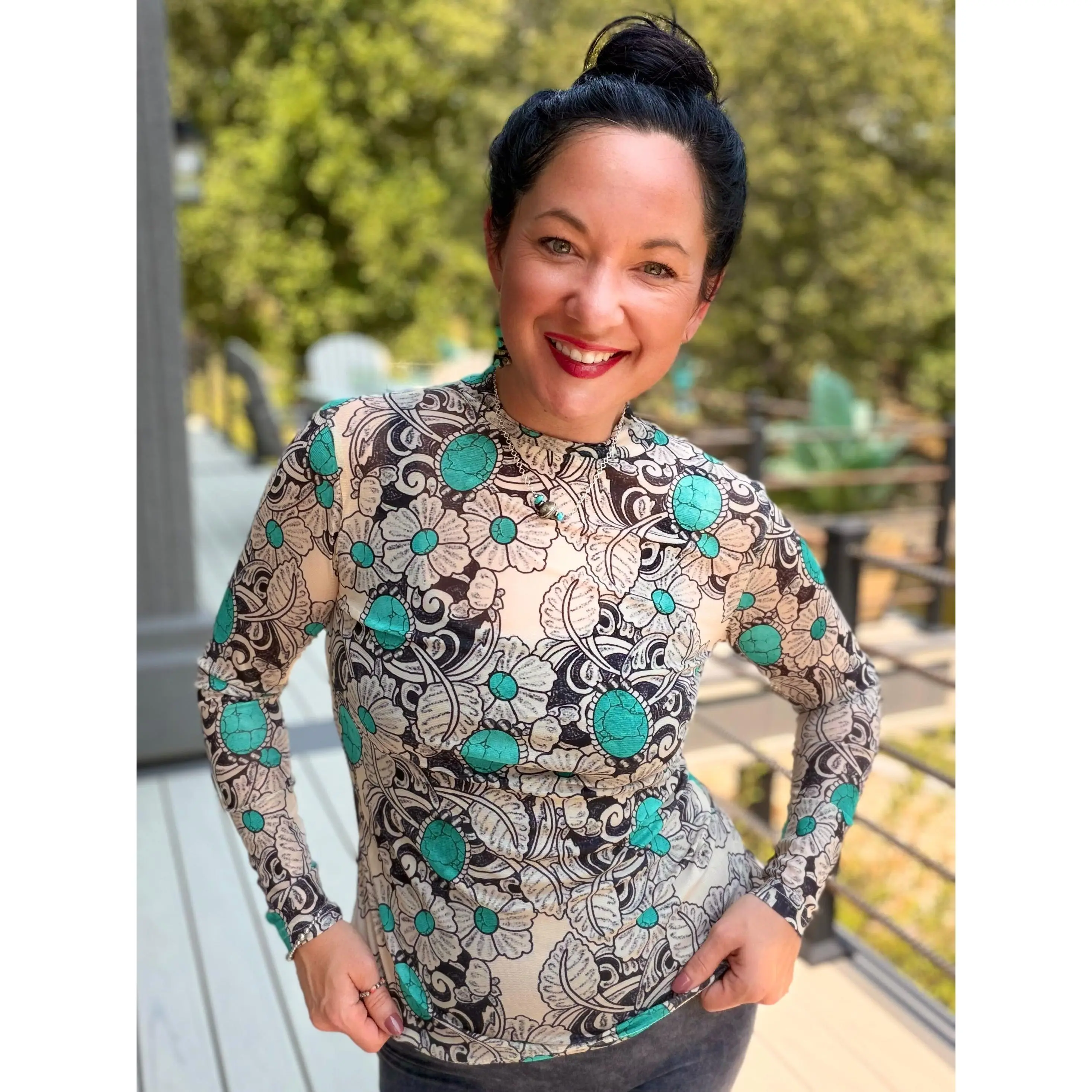 Tattoos On This Town Mesh Top