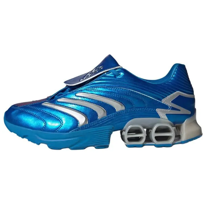 Adidas Predator Megaride Metallic Shock Blue' Versatile Durable Non-slip Low Top Sneakers Unisex JI3515