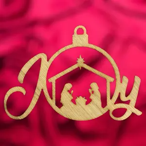 Wooden Joy nativity Christmas ornament Chirstams Decoration