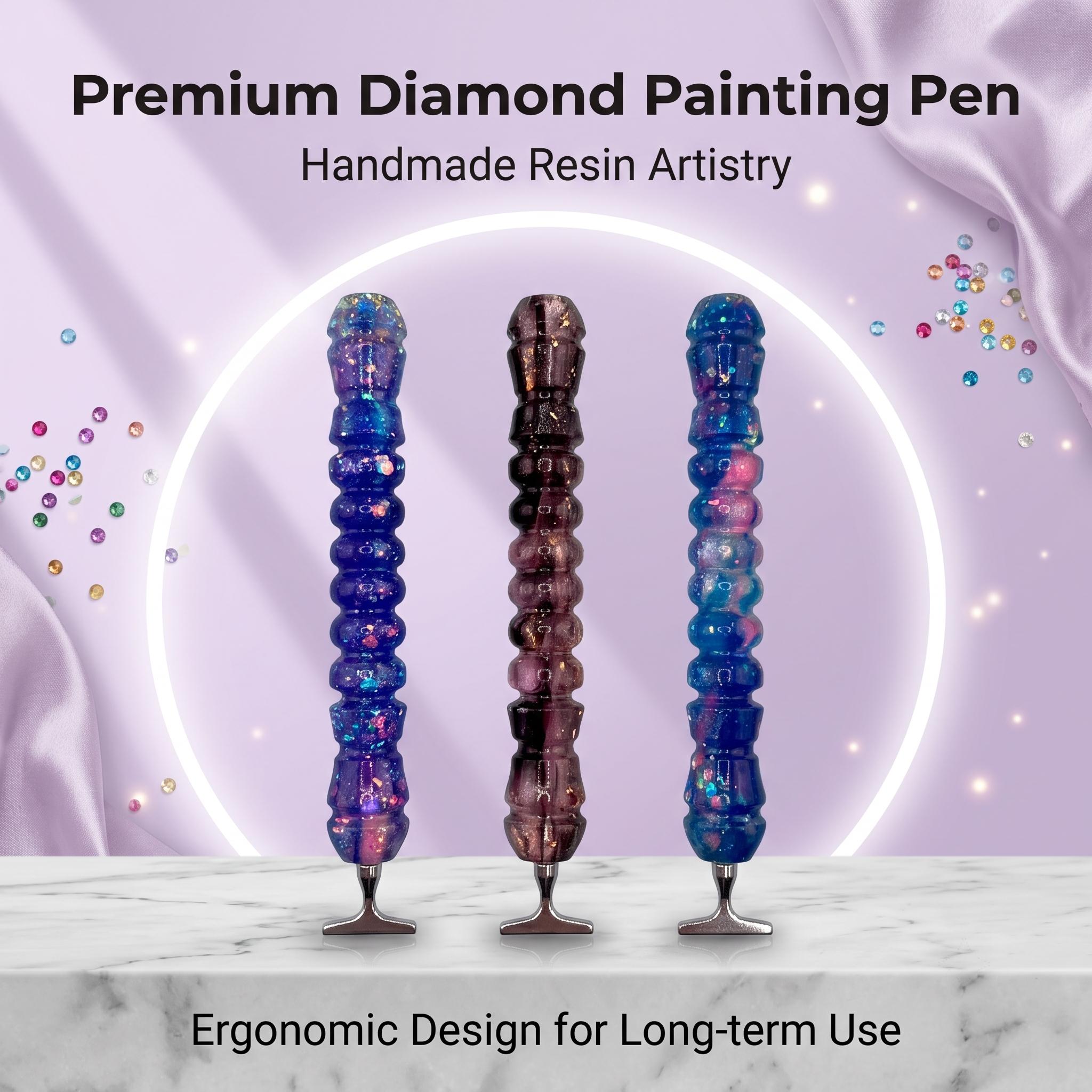 Premium Diamond Painting Drill Pen - Durable Epoxy Resin Tool, Essential DIY Art Supplies for Toys & Hobbies Needlework Projects (Fits Round/Square Drills)
