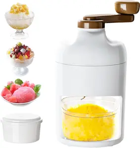 Snow Cone And Shaved Ice Machine, Manual Slushie Machine, Household Crushed Ice Maker, With Ice Cube Tray, Easy To Clean, For Making Shaved Ice, Snow Cones, Slushies, ice crusher