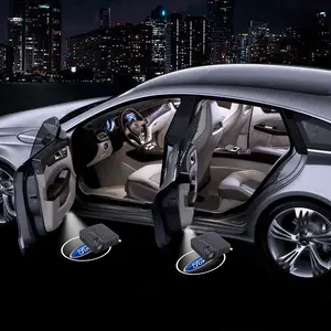 2PCS （for Ford）Custom Car Brand Car Door Lights, LED Projector Car Door Step Courtesy Welcome Lights, 3D LED Car Welcome Lights Lamp Fits for Most Brand