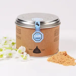 SENTJO Premium Natural Handmade Cade Incense Powder, Sustainably Harvested, Made in France 3.2oz, Wood Powder Smudging, Aromatherapy, Organic Incense, (Jasmine)