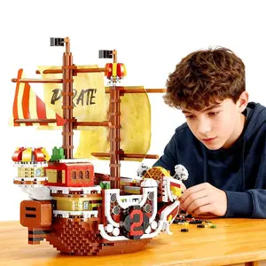 Nautical Ship Model Collectible Precision Display Piece, Handmade Pirate Boat Assembly Kit, Vintage Style Desktop Decoration Gift