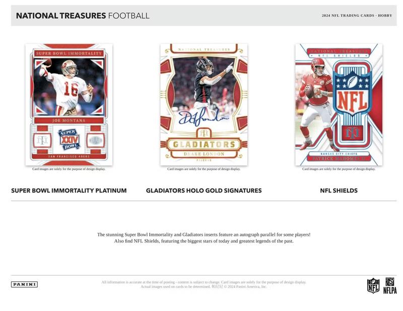 2024 Panini National Treasures Football Hobby 4-Box Case