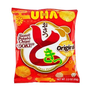 UHA Osatsudoki Original Sweet Potato Chips 62g - Crispy, Natural, Japanese Snack
