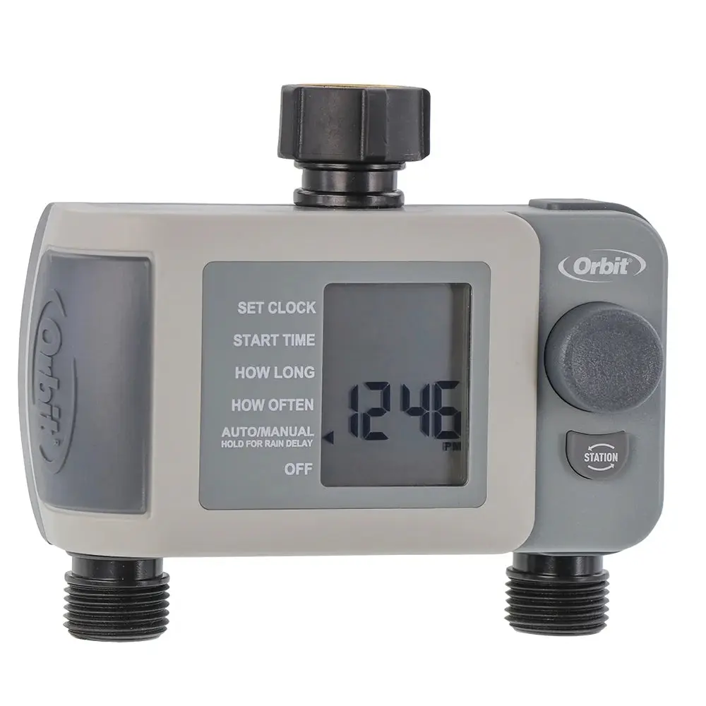 Orbit 2 Outlet, Programmable Digital Irrigation Watering Timer