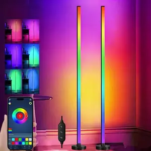 Intelligent RGB LED Floor Lamp: Connects to Music, 48.03inch High, USB Operated, Ideal for Living Room, Bedroom, Gaming Area, Party Decor, And Holiday Ambiance