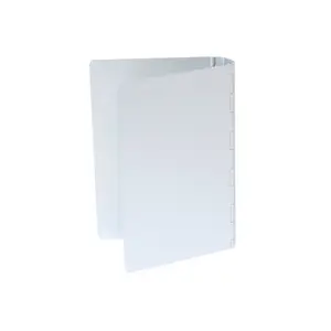 212 MAIN Small Silver Aluminum Storage Binder, Office Stationery Accessory