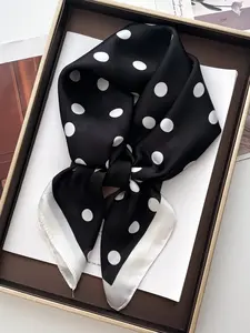 1pc Hair Accessories Scarfs for Men & Women, Female Neck Scarf, Square Hair Scarves, Foulard Head Band, Shawls Wraps, Neckerchief, Bandana