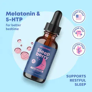 JoySpring Melatonin 1MG | 5HTP & L-Theanine – Sugar-Free Liquid Melatonin for Better Sleep
