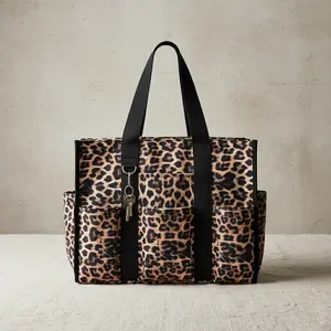 Large Capacity Tote Bag Water-Repellent Multi-Pocket Shoulder Bag for Work, School, Travel, Handbag for Professionals Teachers Nurses College Students Moms with Key Clip Durable Canvas Carryall Everything Bag Tote Bag for Women Fashionable Versatile Bag