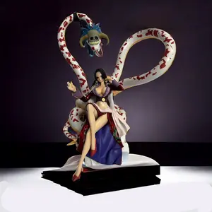 One Piece Boa Hancock Figure! Snake Princess Statue for Anime Fans Stunning Boa Hancock x Salome Snake Statue! Perfect Anime Desk Decor The Ultimate Waifu Collectible