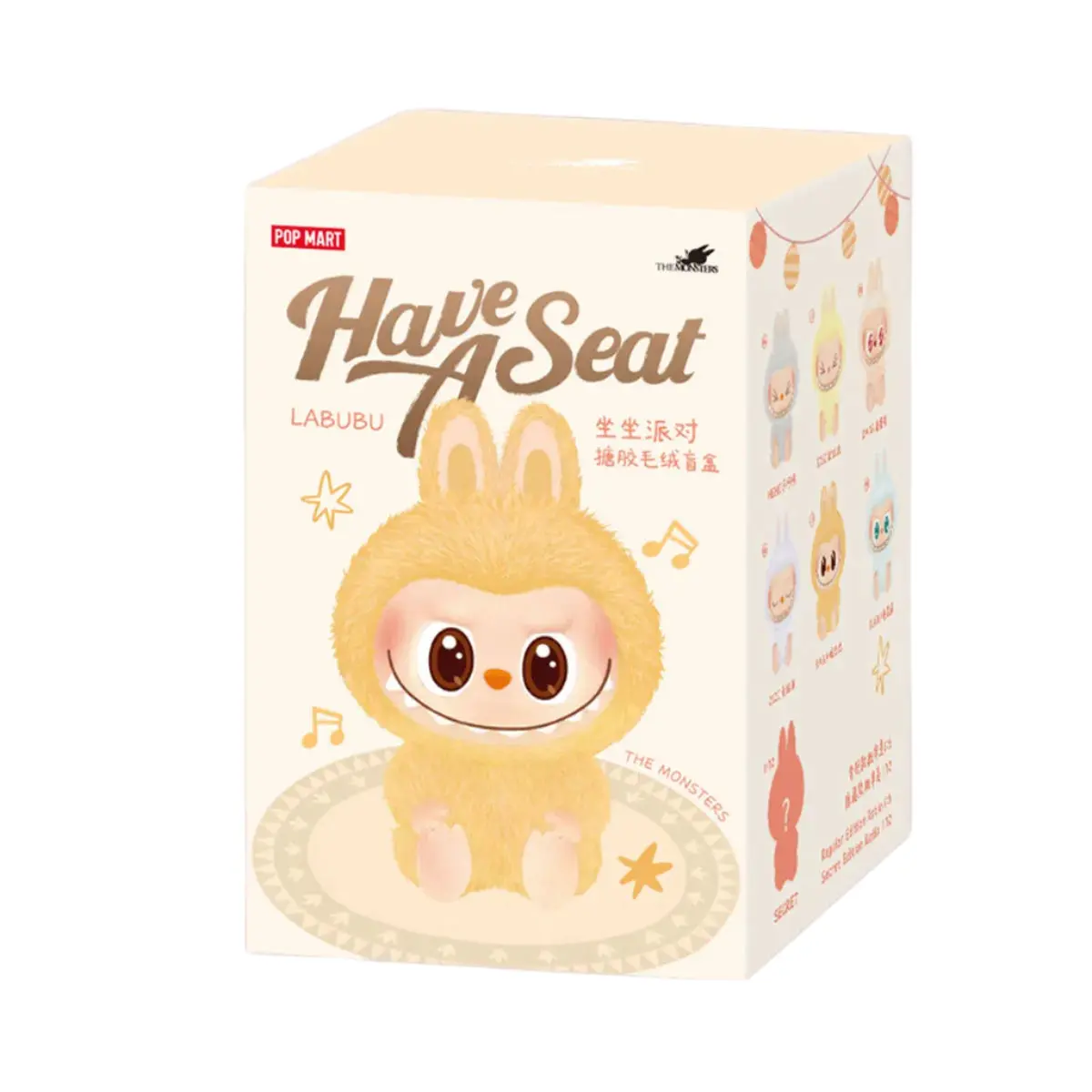 Pop Mart Labubu The Monsters Have a Seat Sealed Vinyl Plush Blind Box - Cool Keychains, Bag Pendant for Art Toy Collectors with Secret Rare Chance